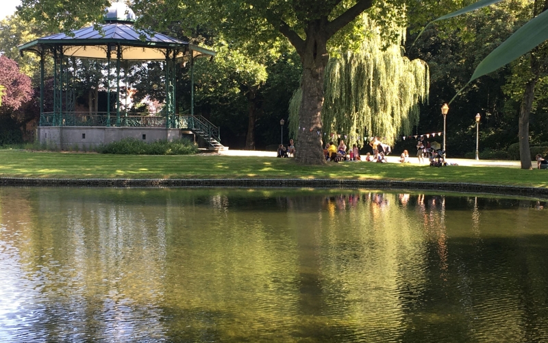 Le kiosque du parc Simon