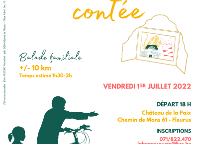 Affiche balade velo contee le 1/07/2022 à 18h