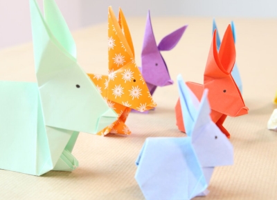 Lapins en origami