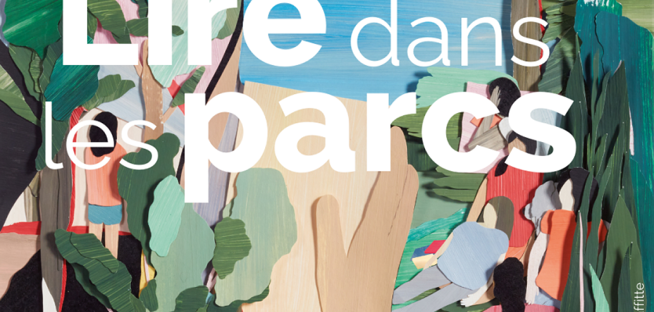 Personnes en bricolage dans un paysage avec des arbres