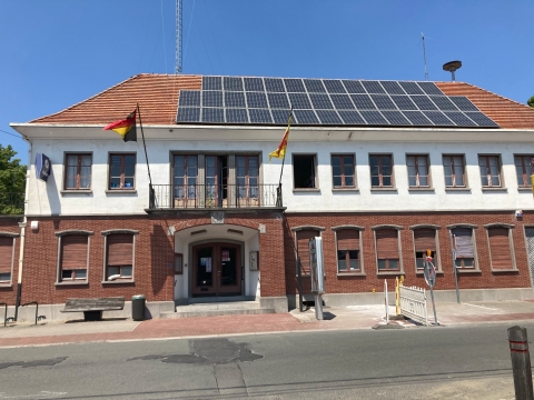 Façade de la bibliothèque de Kain