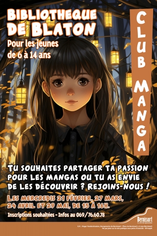 Affiche club manga