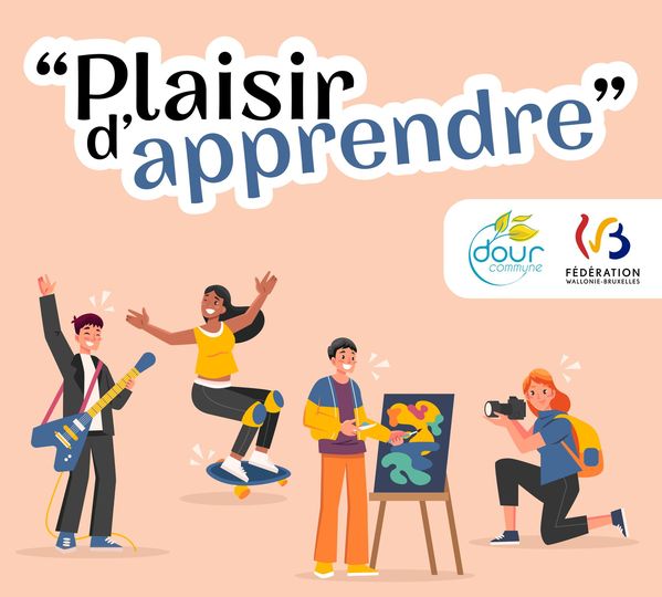 Affiche, plaisir d'apprendre, Dour, Bibliothèque