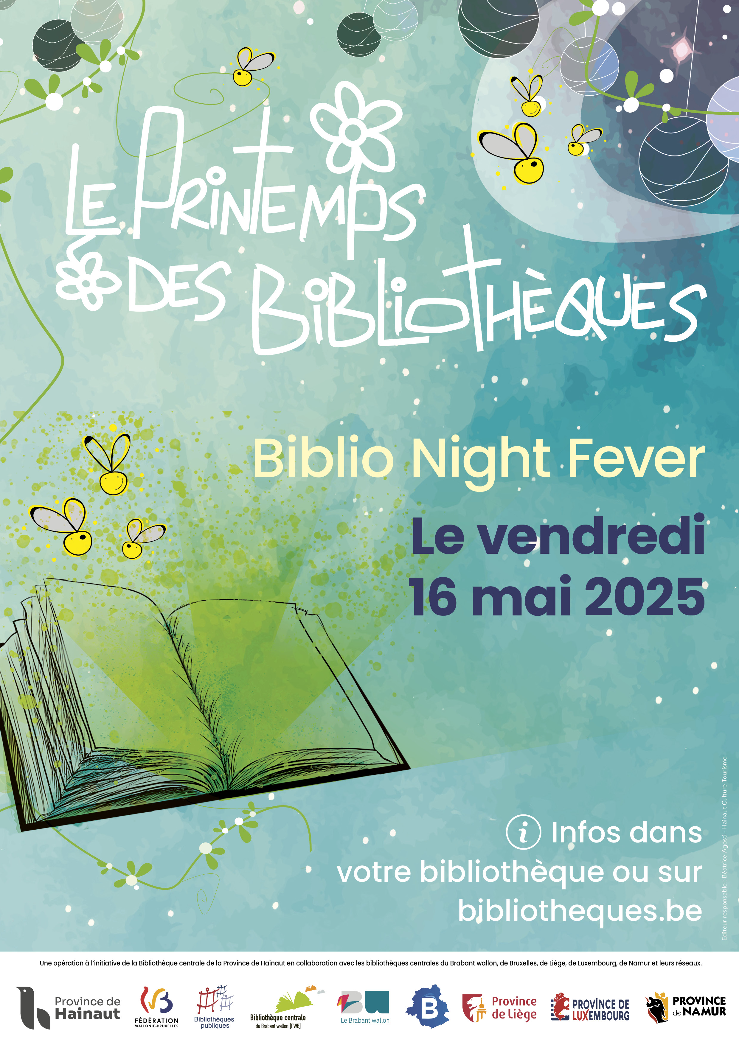 Affiche du printemps des bibliothèques 2025