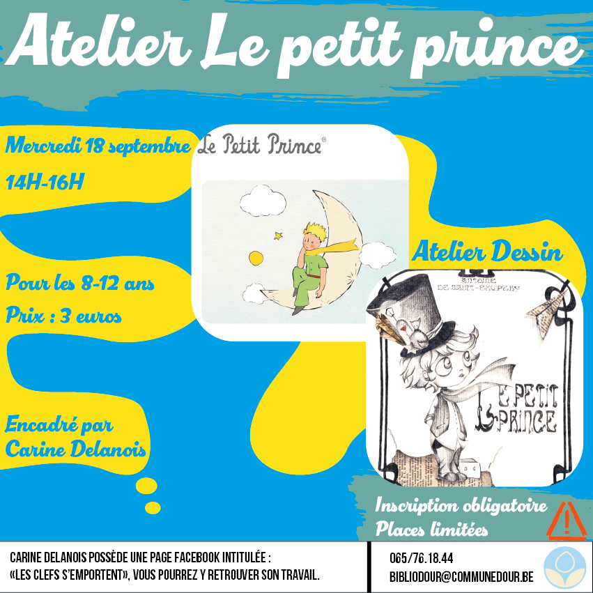 atelier dessin le petit prince, Carine delanoix, atelier enfant