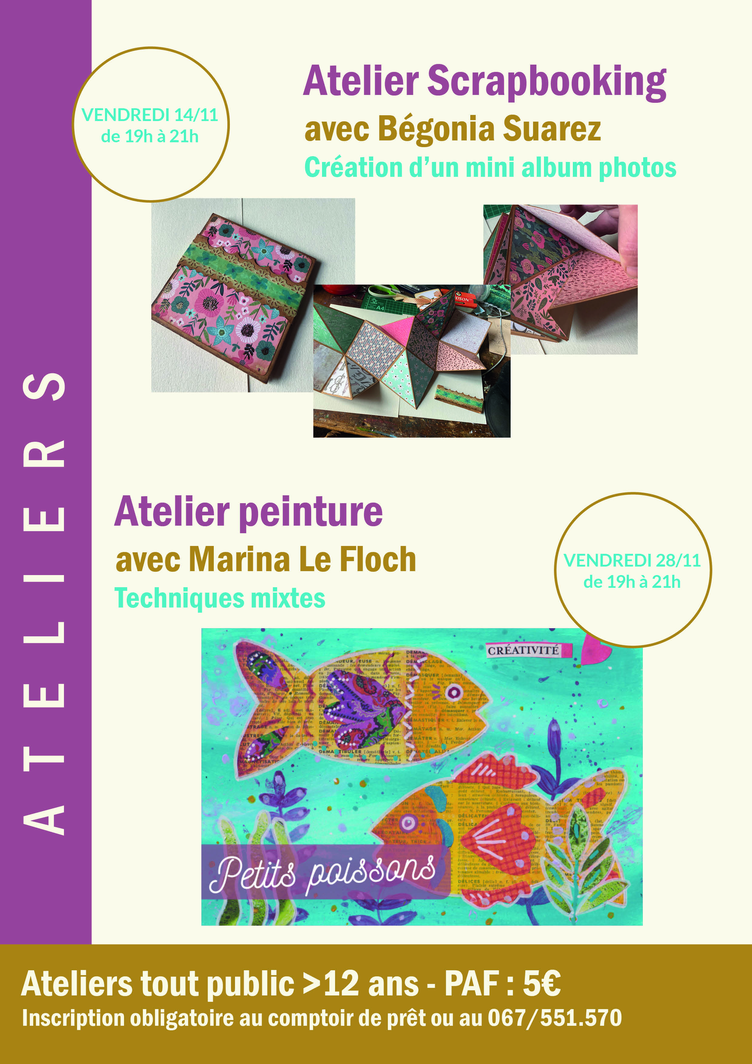 Ateliers novembre