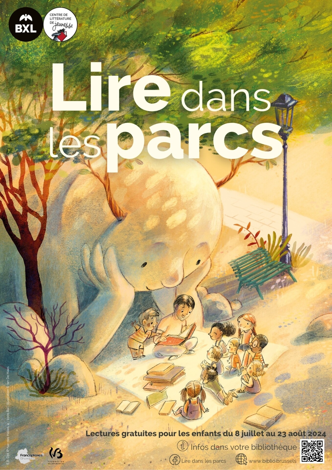 Affiche de Lire dans les Parcs