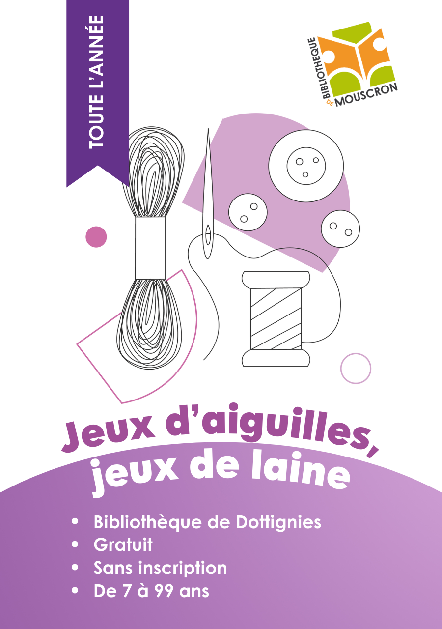 visuel jeux d'aiguilles, jeux de laine